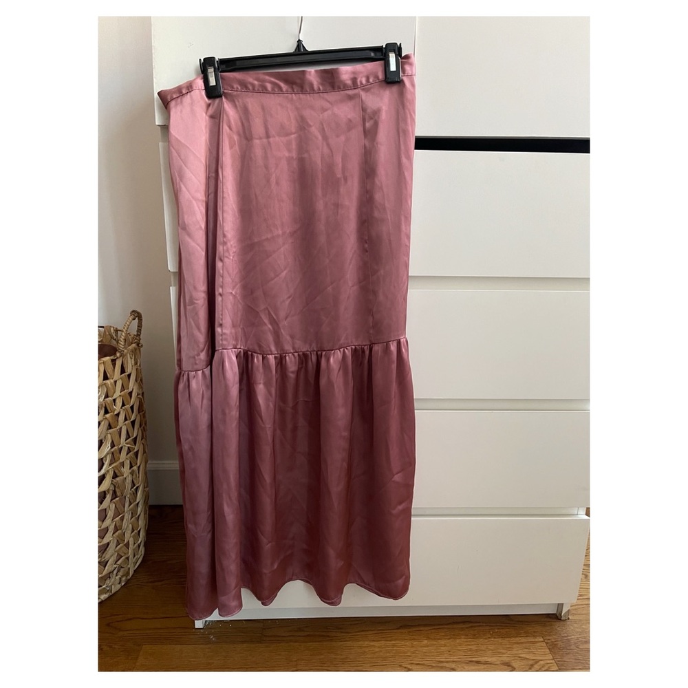 Topshop tiered midi skirt
